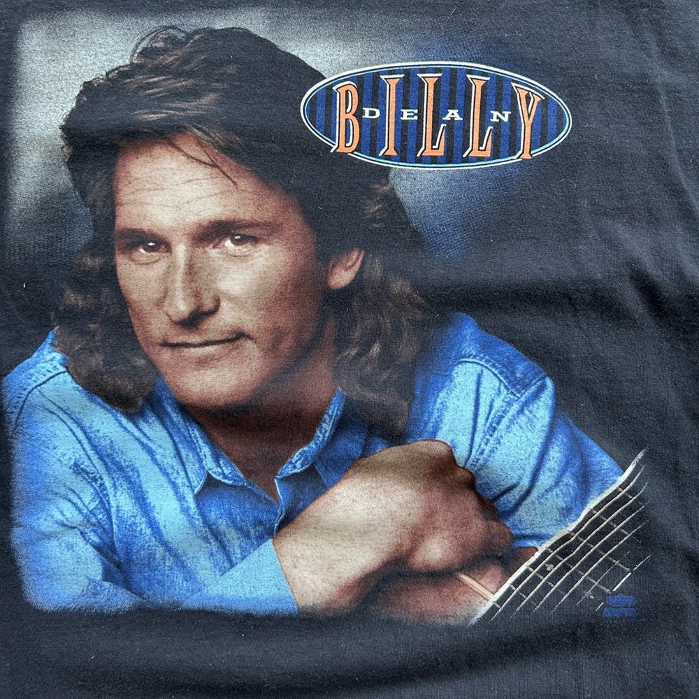Vintage Billy Dean Rap Tee Style Country Music Single Stitch